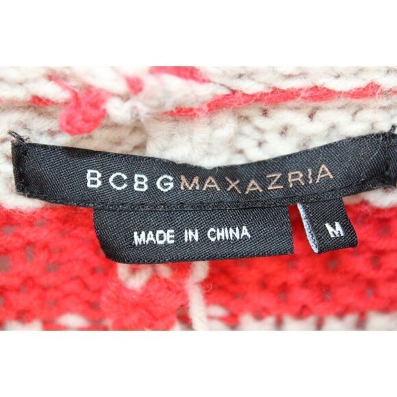 Bcbg Maxazria Cowl Neck Striped Orange Beige Assymetrical Hem  M - Picture 8 of 9